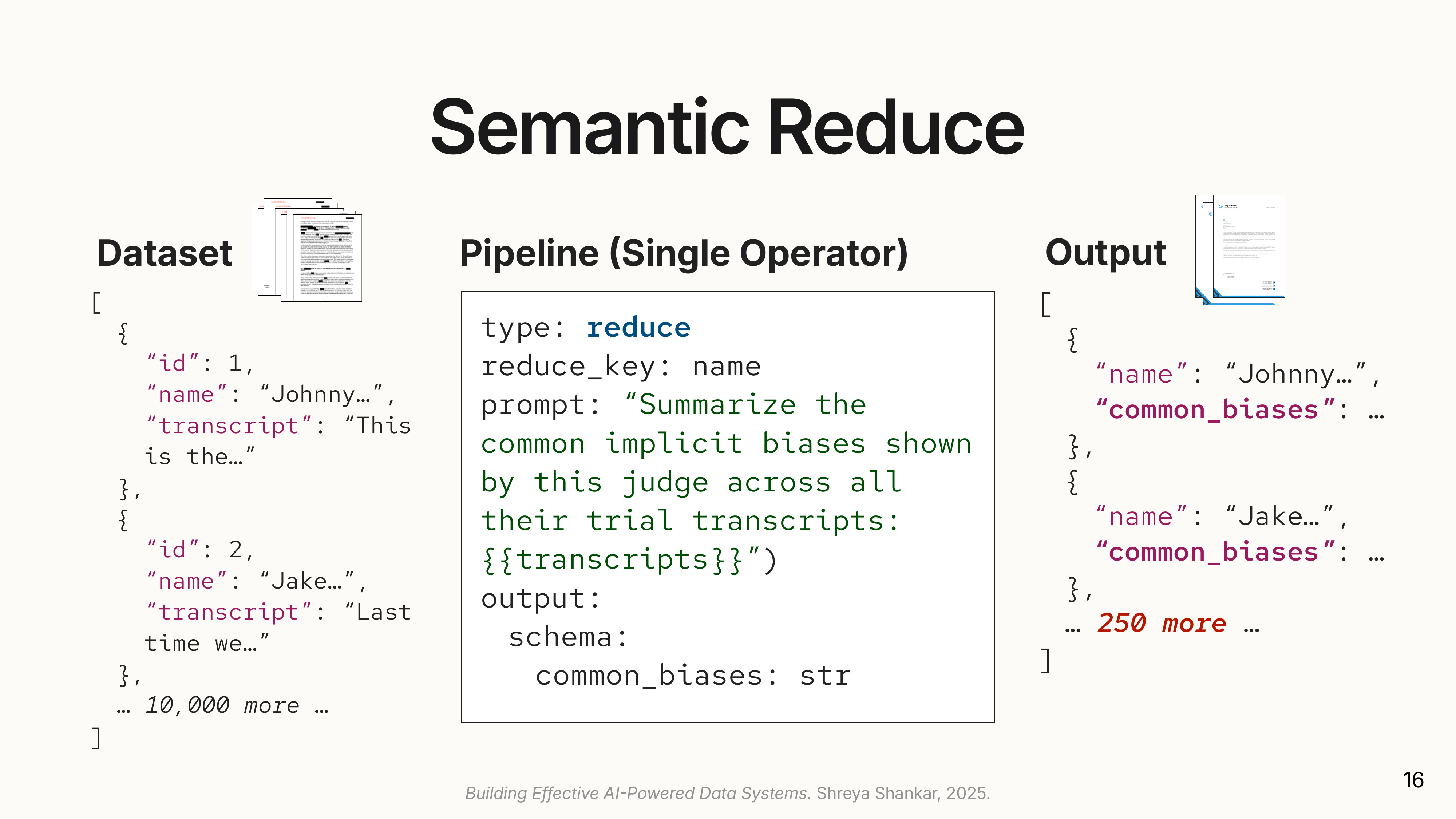 Semantic Reduce