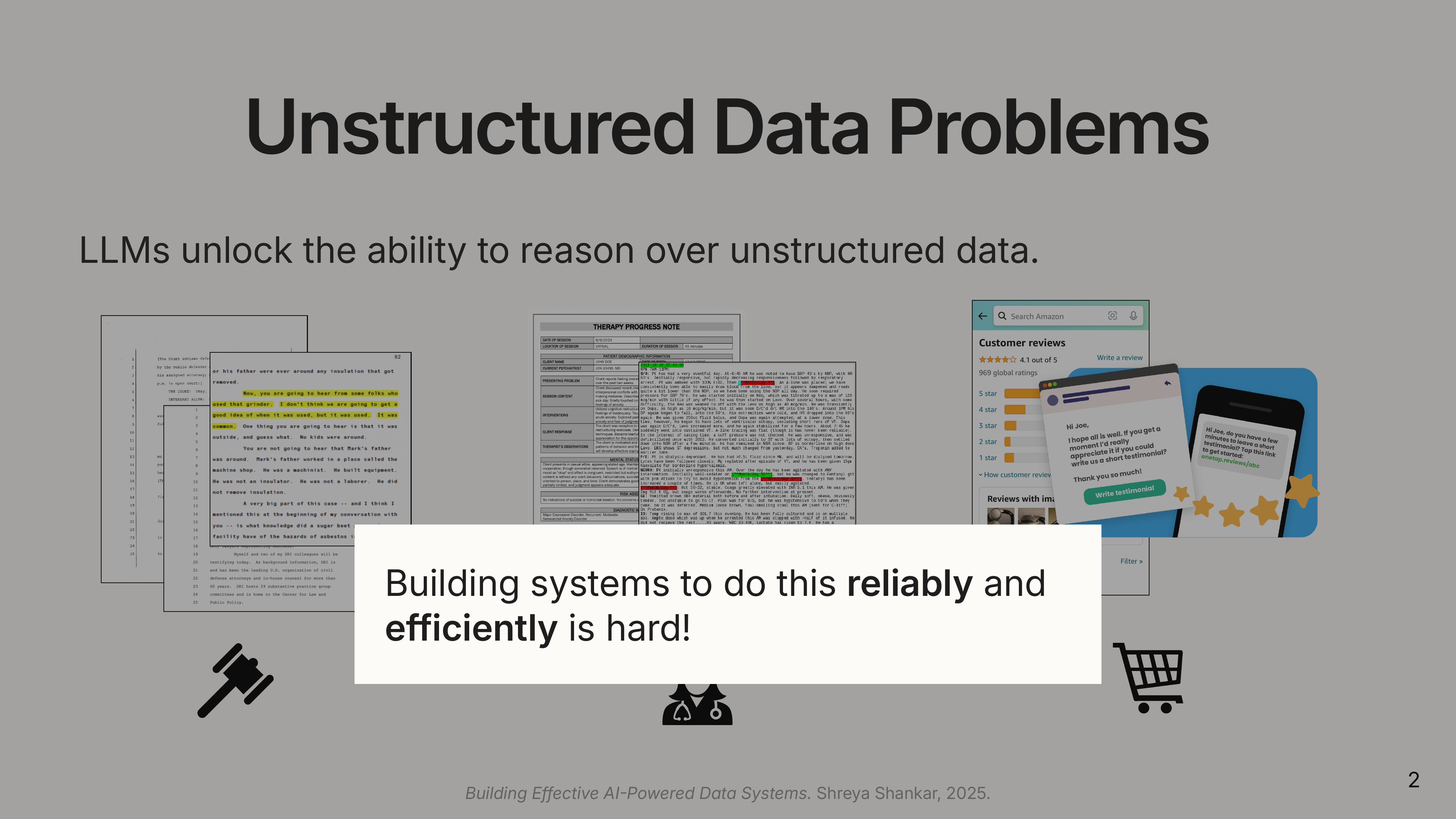 Unstructured Data Challenges