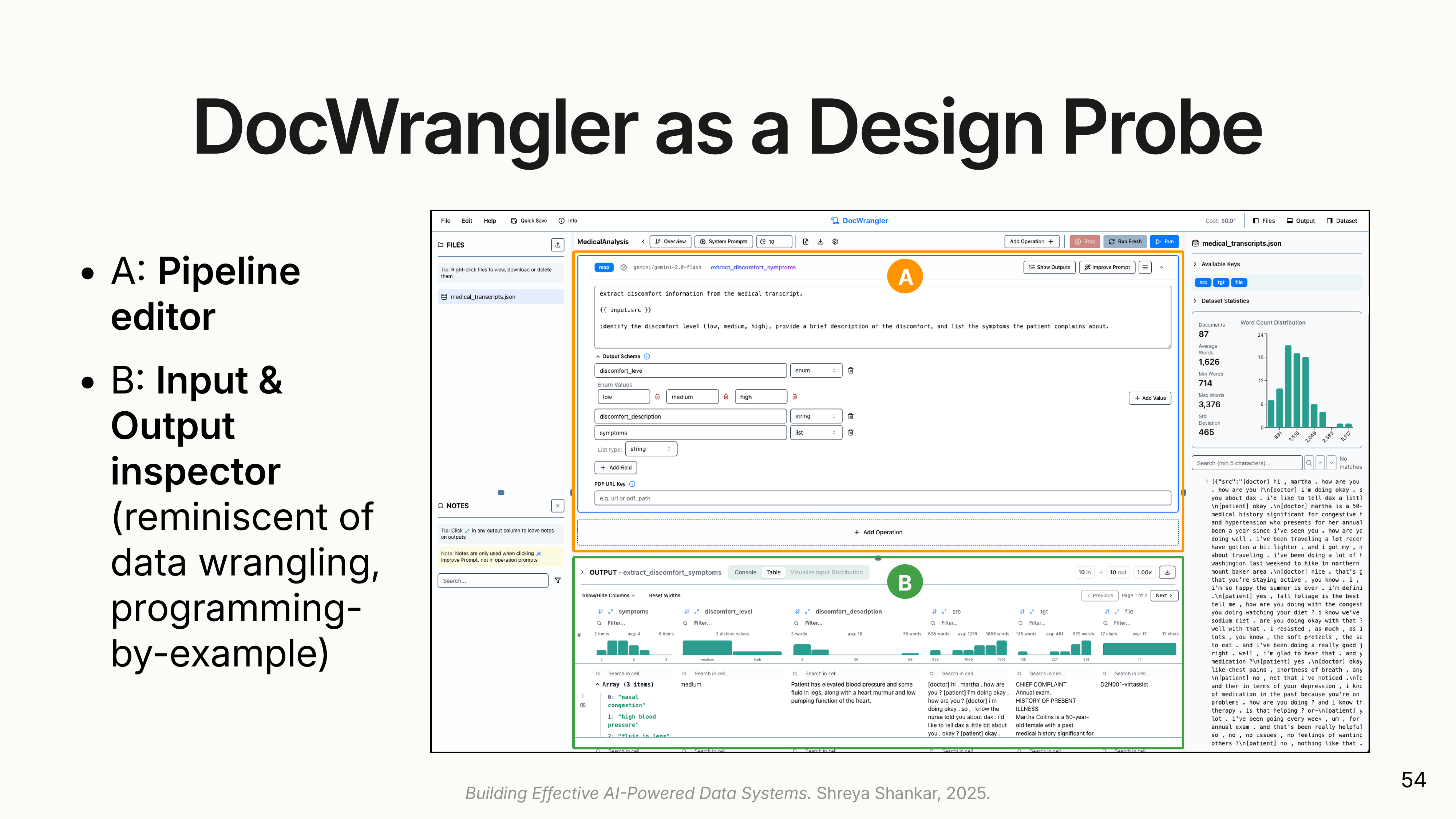 Doc Wrangler Interface